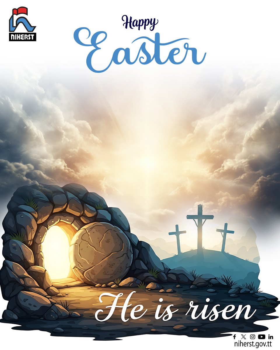 NIHERST's tweet image. Celebrating a day of rebirth, renewal and the gift of new beginnings. 🌅 
Happy Easter from all of us at NIHERST.
#HappyEaster #NIHERST #Renewal #NewBeginnings #Inspiration