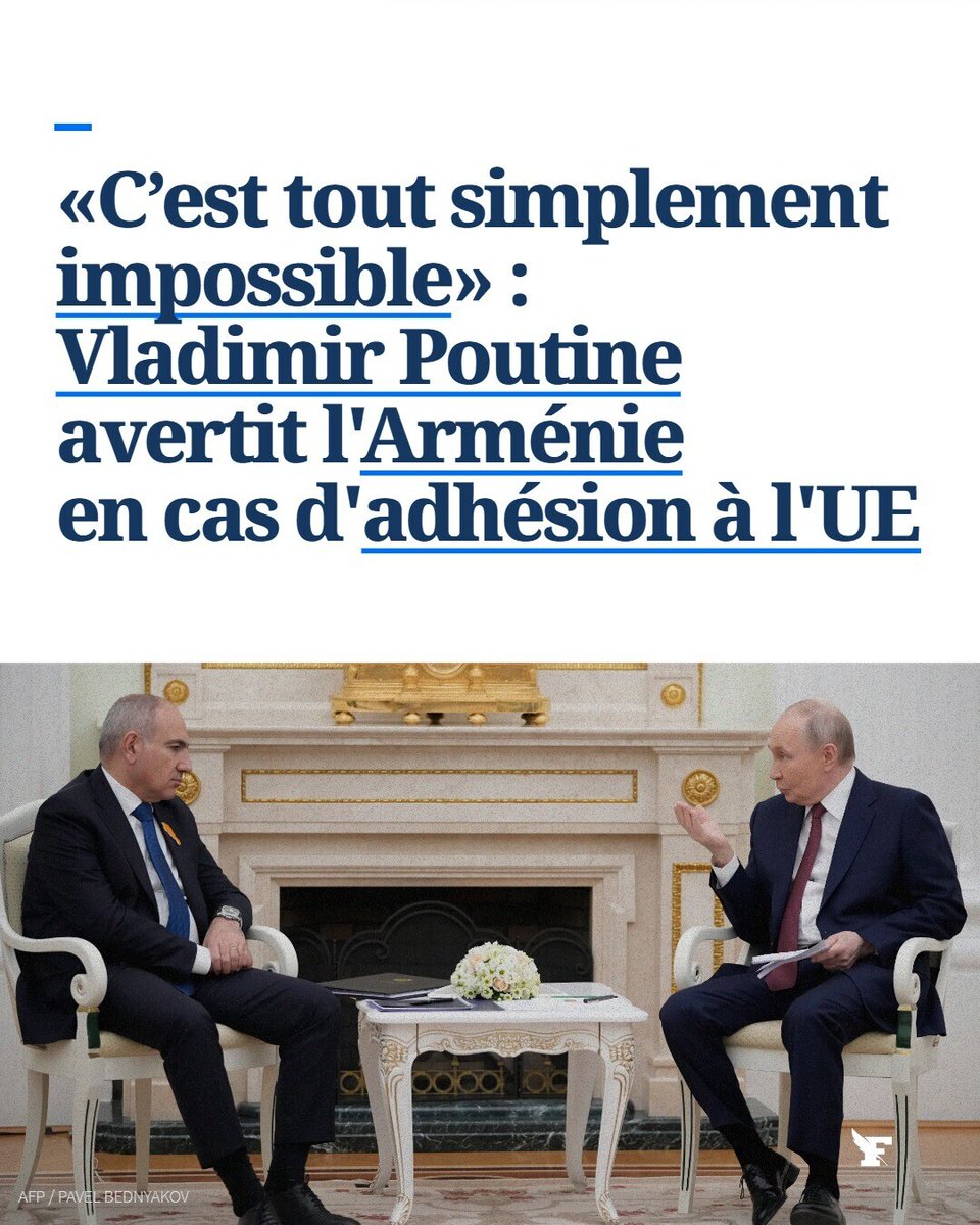 Dans un échange étonnament franc face aux caméras, Pachynian et Poutine ont scellé leur divorce. Pachynian expliquant que l'Organisation du traité de sécurité collective ne sert à rien car elle n'est pas intervenue pour aider l'Arménie contre l'Azerbaïdjan.

Poutine 1/