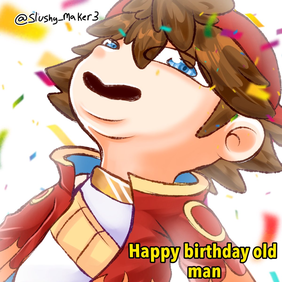 slushy_maker3's tweet photo. Ah fuck I forgot it was his birthday here you go old ass man #KenjiArt #Kenglestick https://t.co/IeViKciz1B