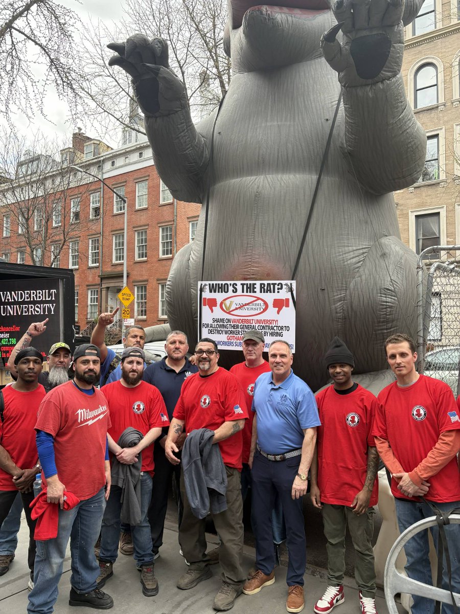 UALocal1's tweet photo. Thank you to our Members and Officers who represented Plumbers Local 1 at the All Trades Rally calling on Vanderbilt University to do the right thing. Your presence helped send a strong, united message in support of trained, qualified union labor on this project. #UnionStrong https://t.co/nLQ4gCKwPW