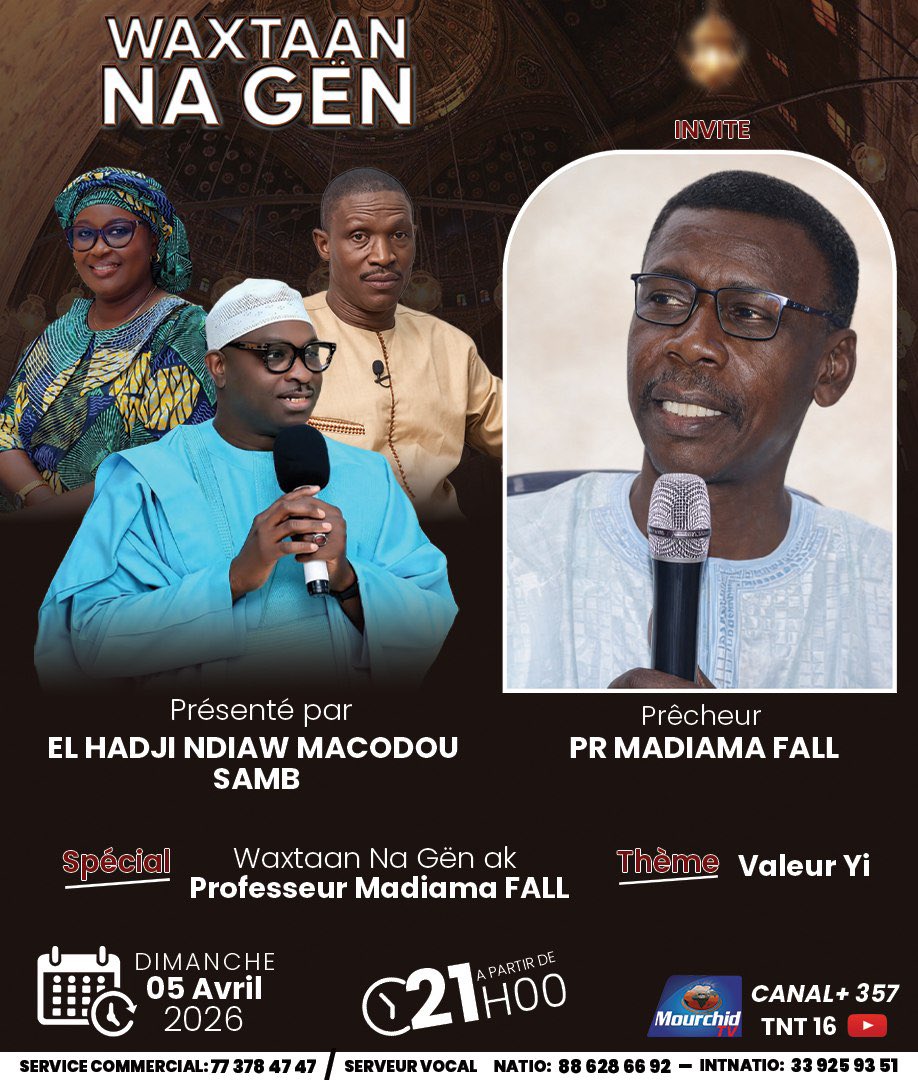 Je vous donne rendez-vous ce dimanche par la permission d’Allah.