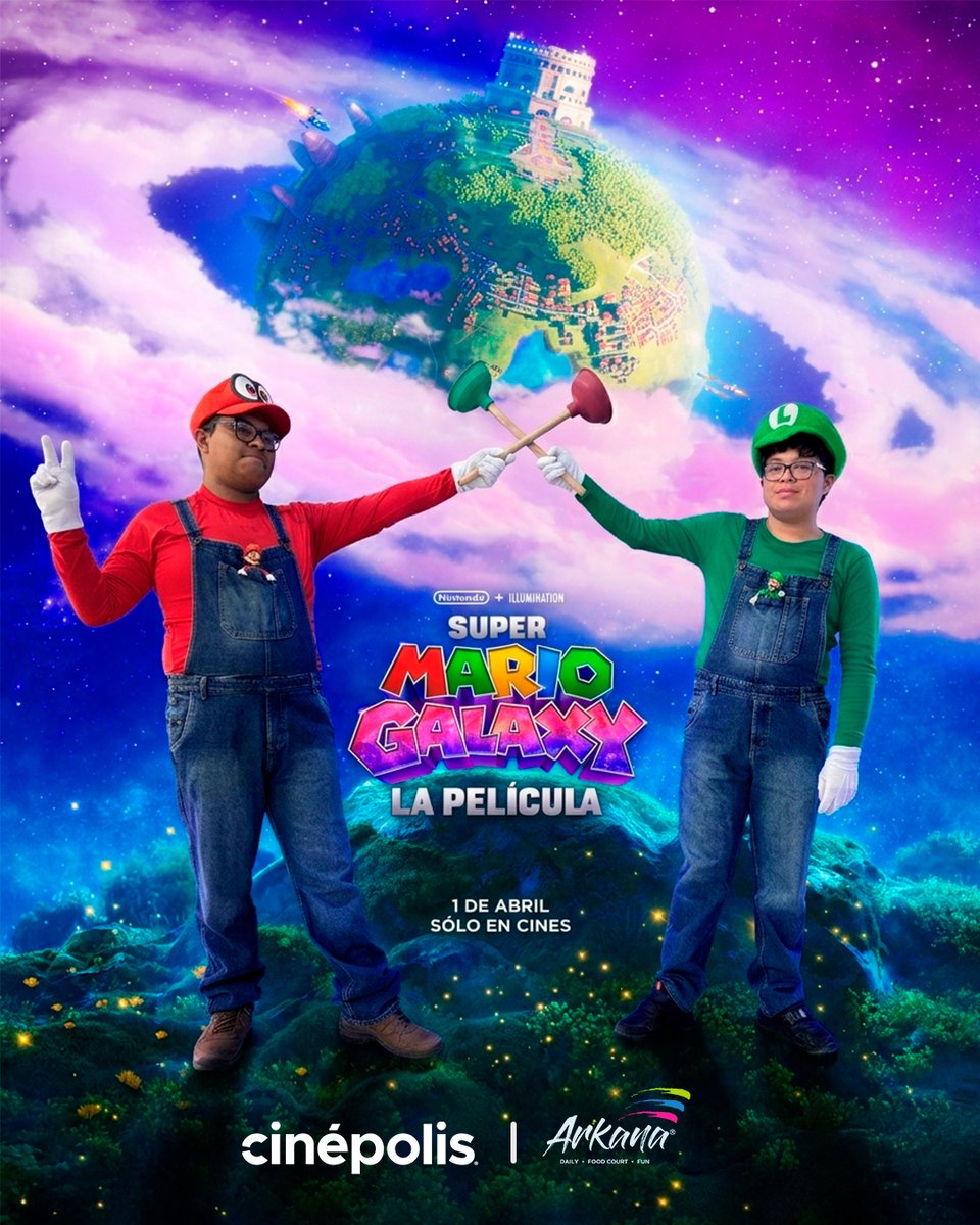 ArkanaNorte's tweet photo. 🎮🍄 ¡Así se vivió el estreno de Mario Galaxy en Plaza Arkana! 🚀Gracias a todos los que se dieron el tiempo de venir, tomarse su foto. Si ya viniste… ¡búscate en las fotos! Y si aún no… todavía estás a tiempo de vivir esta aventura https://t.co/JtQv96sb5a
