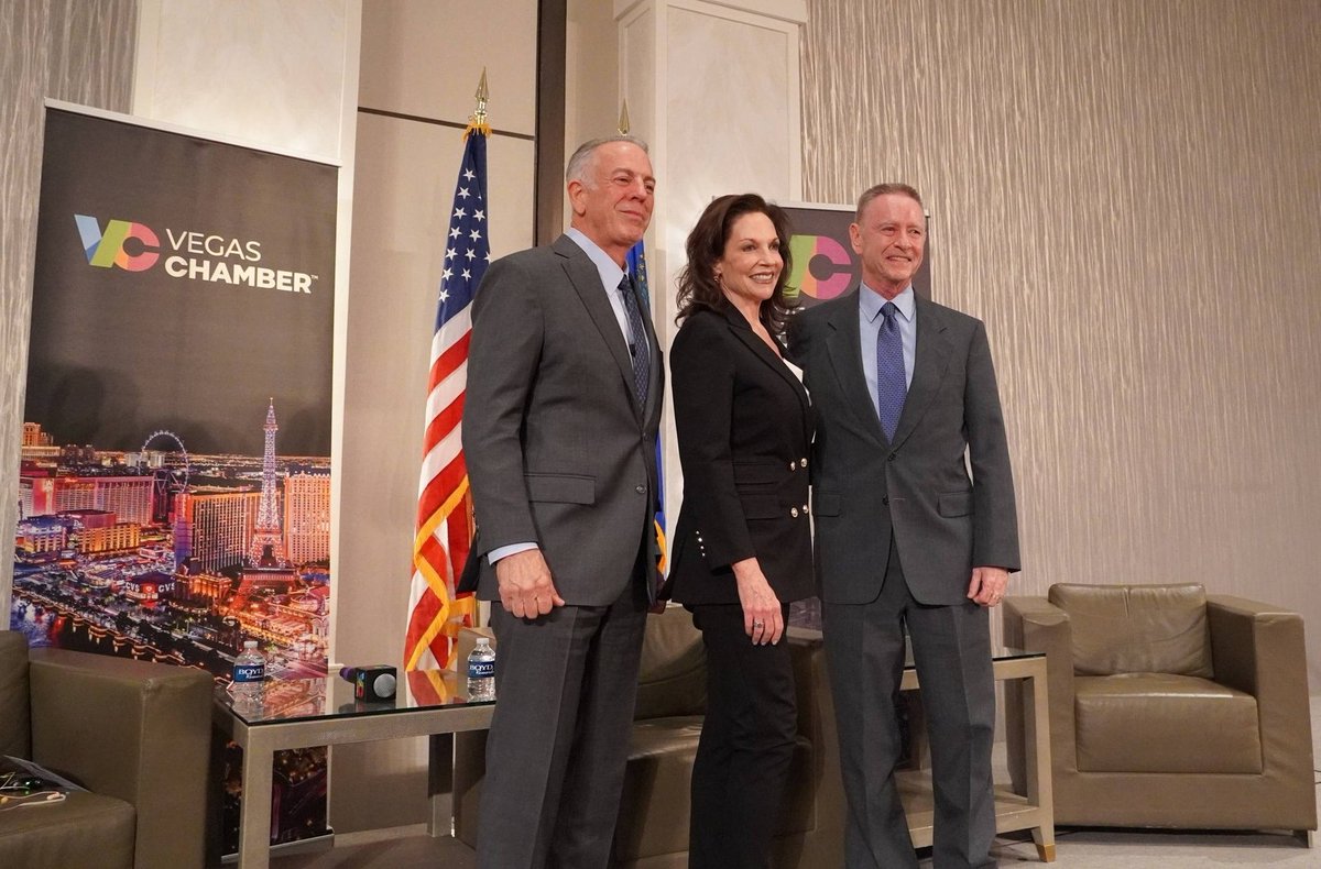 tcordervegas's tweet photo. I had the pleasure today to interview Nevada Governor Joe Lombardo at our Vegas Chamber power lunch. We talked economic development, housing, education, crime and even pro sports in Vegas. https://t.co/t51DiIASAM