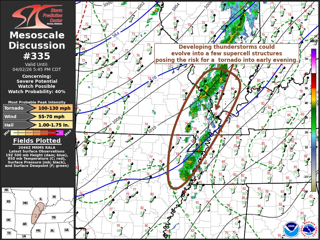 NWS Storm Prediction Center tweet media
