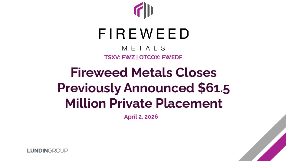 Fireweed Metals tweet media