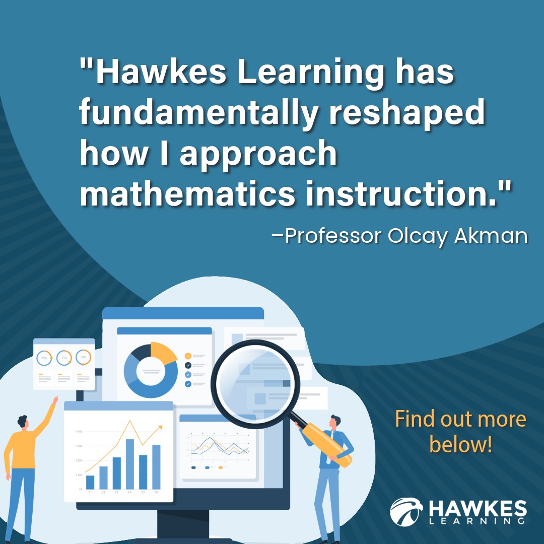 Hawkes_Learning's tweet photo. For years, Professor Olcay Akman saw the same challenge: students that were overwhelmed, unsure, and lacking confidence in statistics.

Since introducing Hawkes Learning in 1998, that story has changed...

Discover how on the blog: https://t.co/T4CqB7yV0c

#Statistics https://t.co/lg57T3XpYj