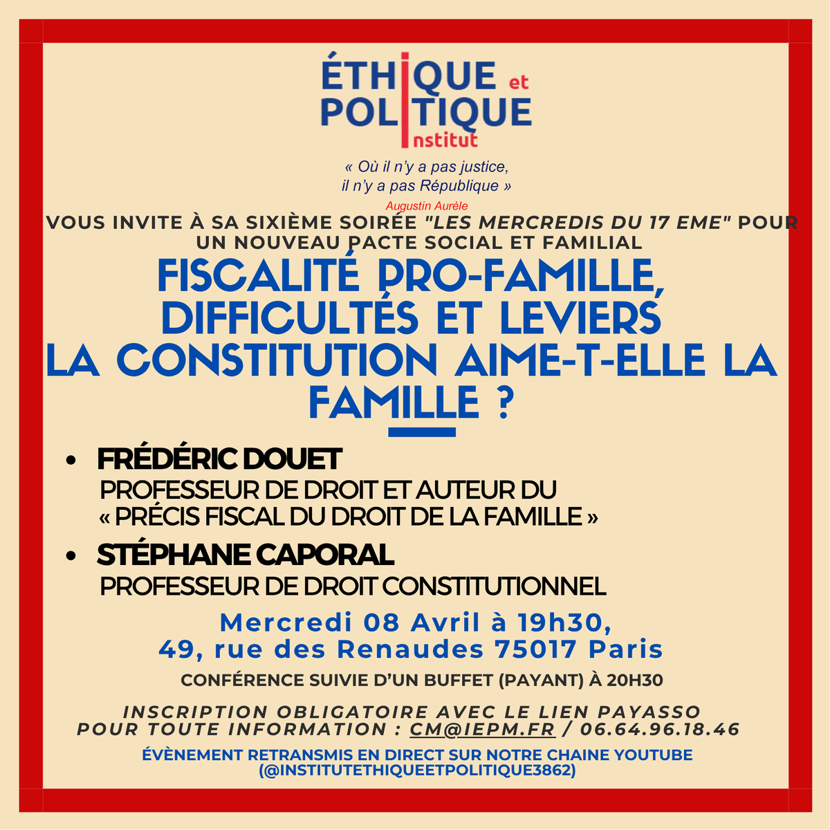 EthiquePol's tweet photo. J-6 avant notre prochaine conférence sur l'hiver démographique.
Comment la constitution et la fiscalité peuvent-elles jouer un rôle ?
Venez poser vos questions !
Inscriptions : https://t.co/JBDAP2H0uq
Assister au live sur Youtube : https://t.co/nGE2vtSlD6 https://t.co/DivzRv1ixi
