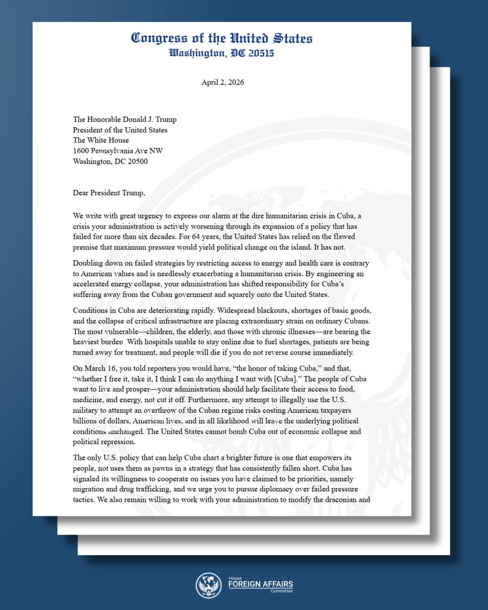 House Foreign Affairs Committee Dems tweet media