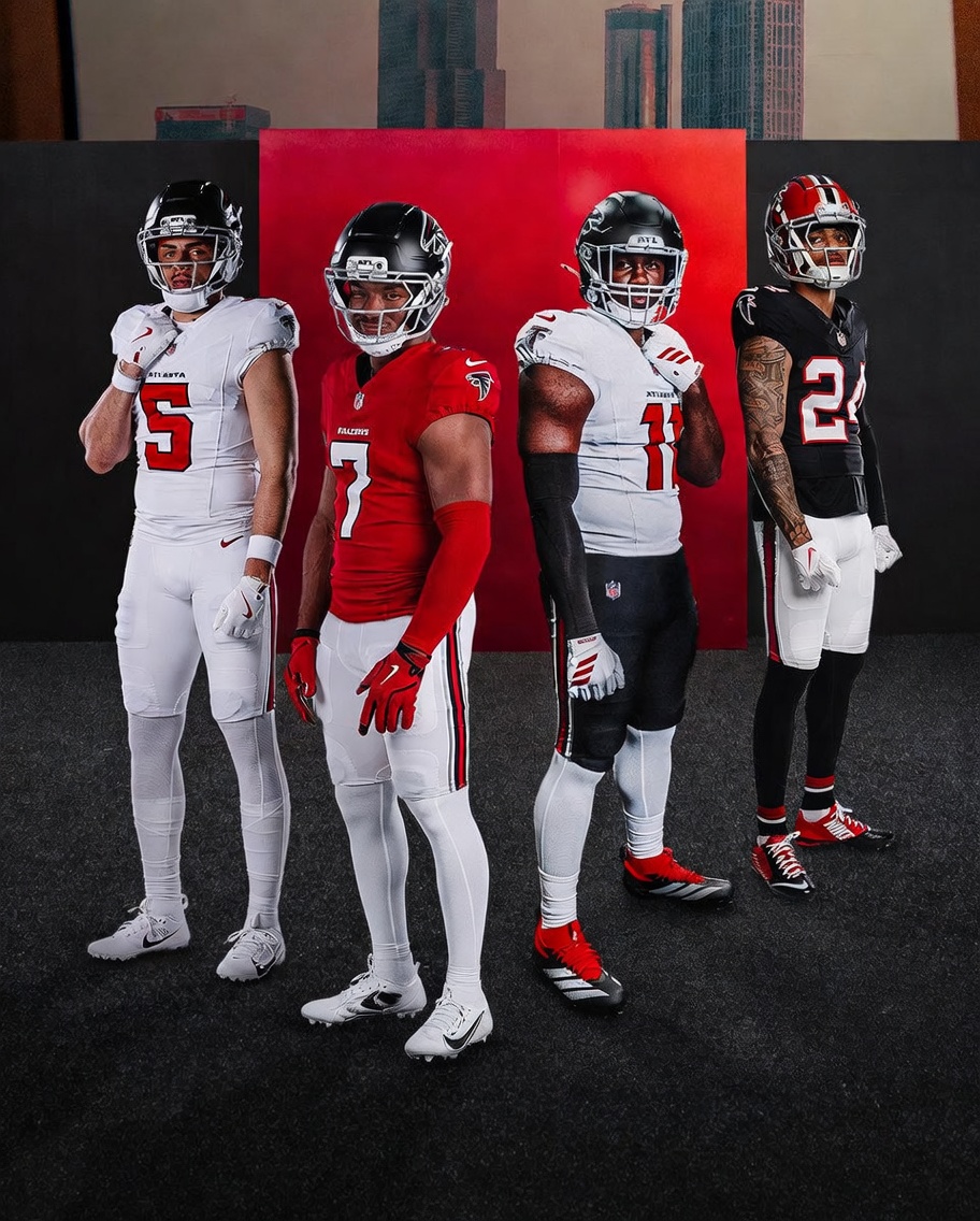 Honestly, I'm a fan of the new uniforms and they are what 2020's rebrand should have been from the start.

If I could make one tweak I might change Bijan's leg sleeves and cleats white (see Grok's image below) but I think the red still looks good enough.