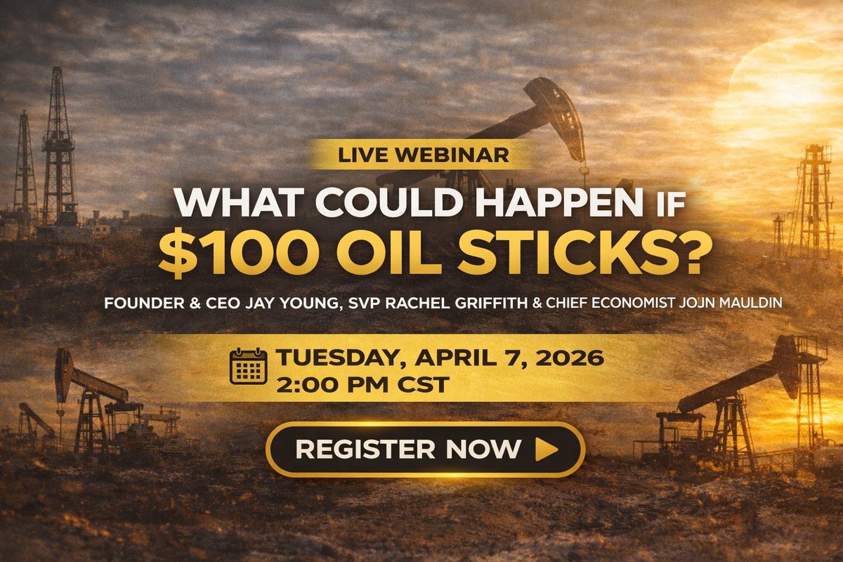 If oil stays at $100, what happens next?
Join King SVP Rachel Griffith, Chief Economist John Mauldin and me for a timely conversation on how extended $100 oil could impact inflation, growth, the markets and the broader U.S. and global economic outlook.
Don’t miss this important