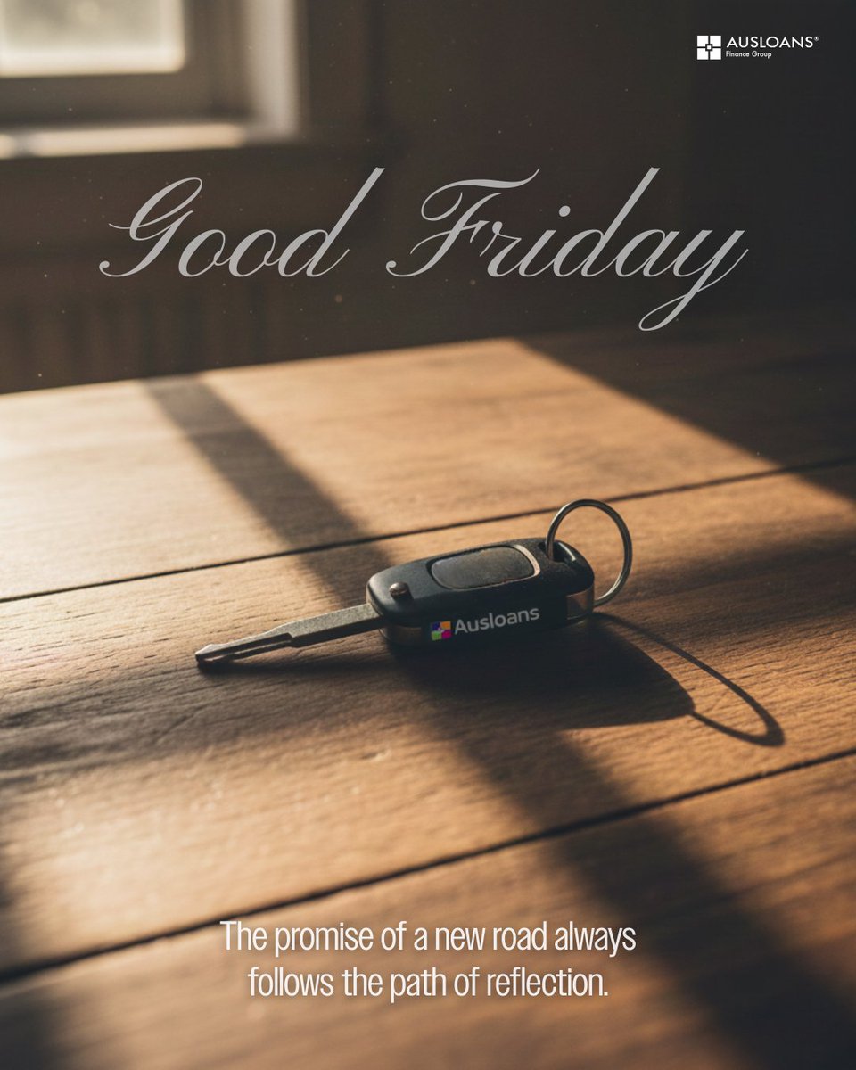 A day for reflection. Good Friday.

The promise of a new road always follows the path of reflection.

When you're ready for that new chapter, Ausloans is here to help you drive forward.

#ausloans #carloan #carfinance #australia #GoodFriday #holiday2026