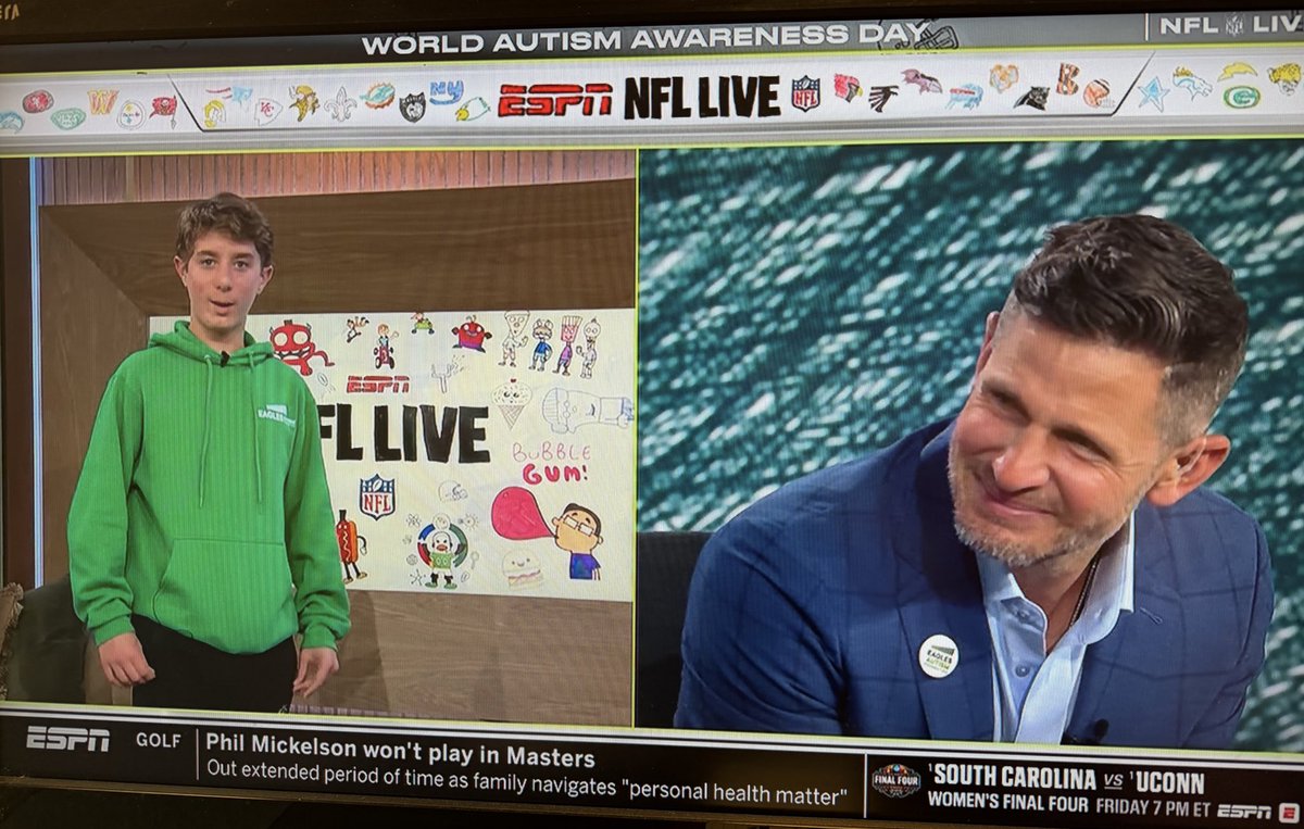 BradGalli's tweet photo. The NFL Live episode with Dan Orlovsky and his son Madden was beautiful. 

Well done, everyone. As @LauraRutledge said, watching it as a parent was something remarkable — and Madden has a lot of courage.

A million reasons to be proud, @danorlovsky7. https://t.co/3CxILPCx6B