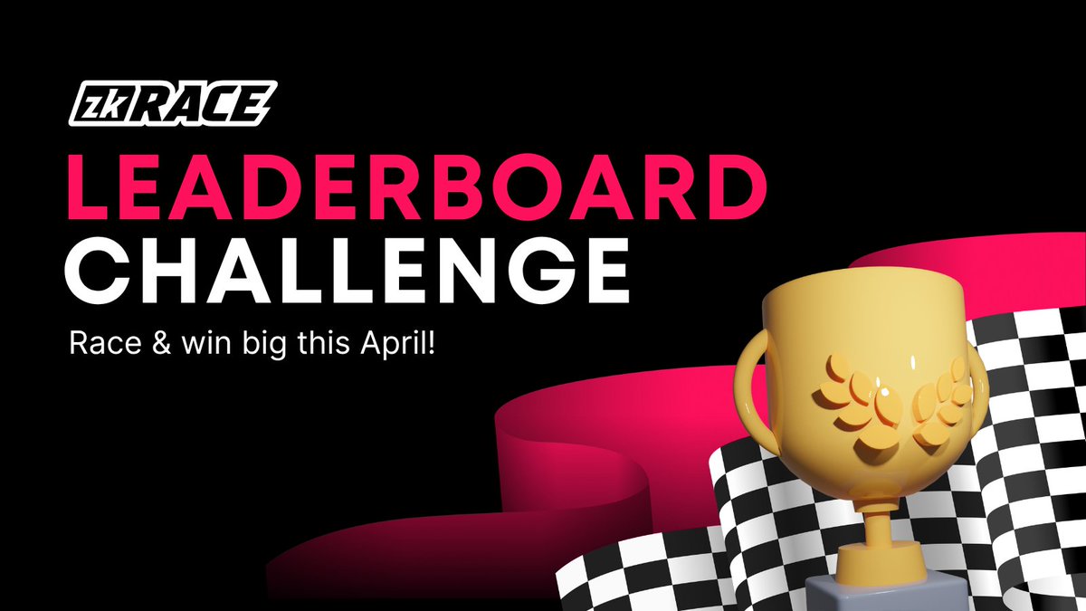 zk_Race's tweet photo. 💸 Join zkRace April Leaderboard Challenge &amp; win a share of 25,200 $ZERC

How it works?🏆
✅ Enter no-equipment races
✅ Be the 1st in the Fastest/Slowest Racer category on any T/D leaderboard
✅ Earn 300 $ZERC for each top spot

Ready. Set. Race! https://t.co/zwkkraEqac