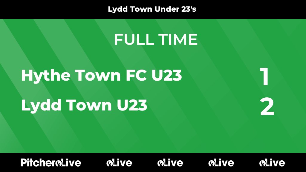 lyddtownfc's tweet photo. FULL TIME: Hythe Town FC U23 1 - 2 Lydd Town U23
#HYTLYD #Pitchero
https://t.co/uxDDq5xrS0 https://t.co/2YorhwIxkY