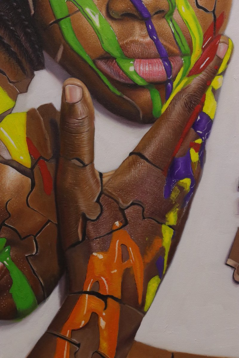 SilasOnoja's tweet photo. Puzzle Series'
MENDING PIECES 
Oil on canvas painting 
Fresh from my easel 

Kindly share and show some love❤ 😍 https://t.co/IlX6iL1sO6