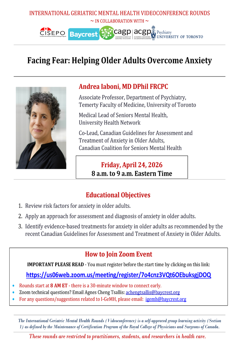 Canadian Academy of Geriatric Psychiatry tweet media