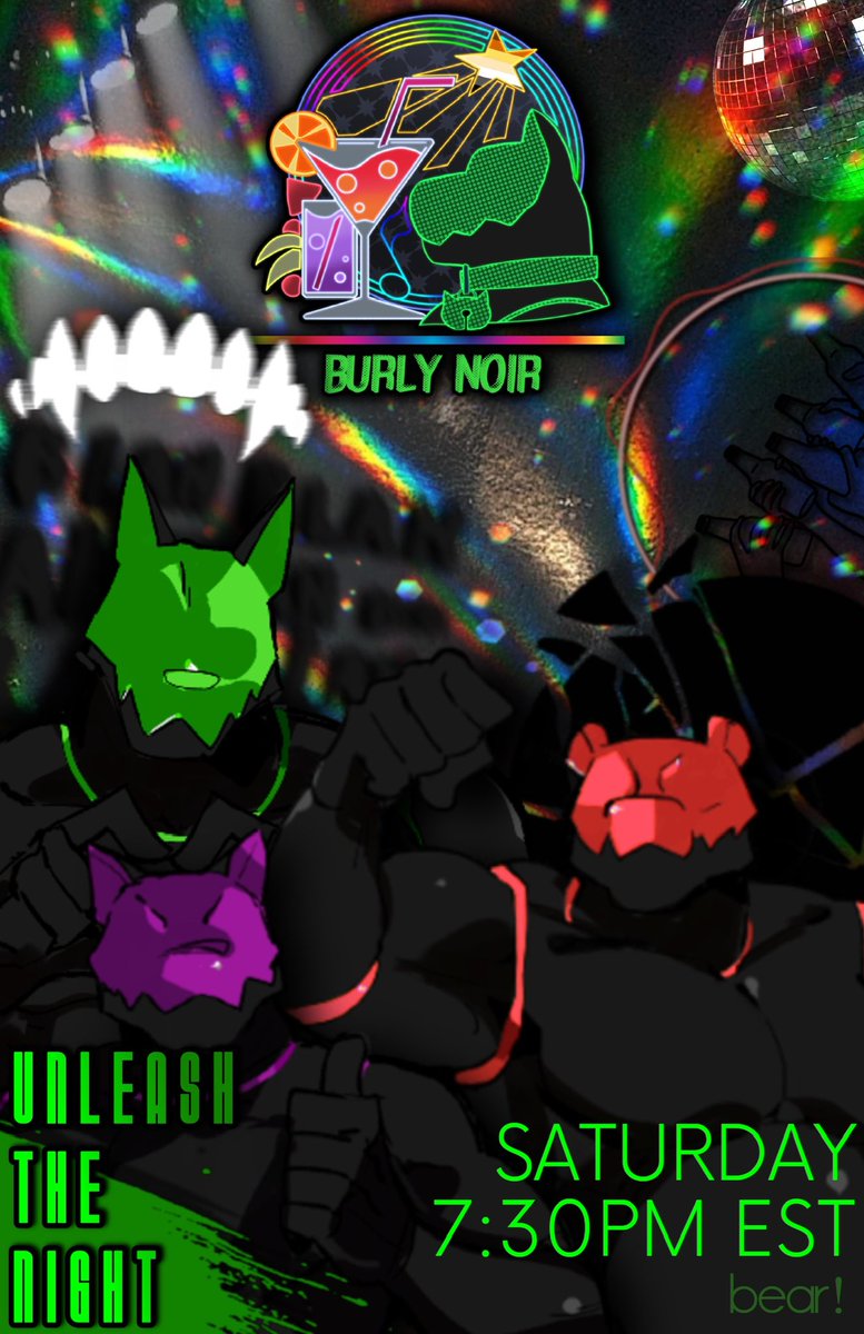 BurlyNoir's tweet photo. We would like to show off our brand new poster for the Burly Noir, made by one of our beloved staff! https://t.co/Szjax52l0x