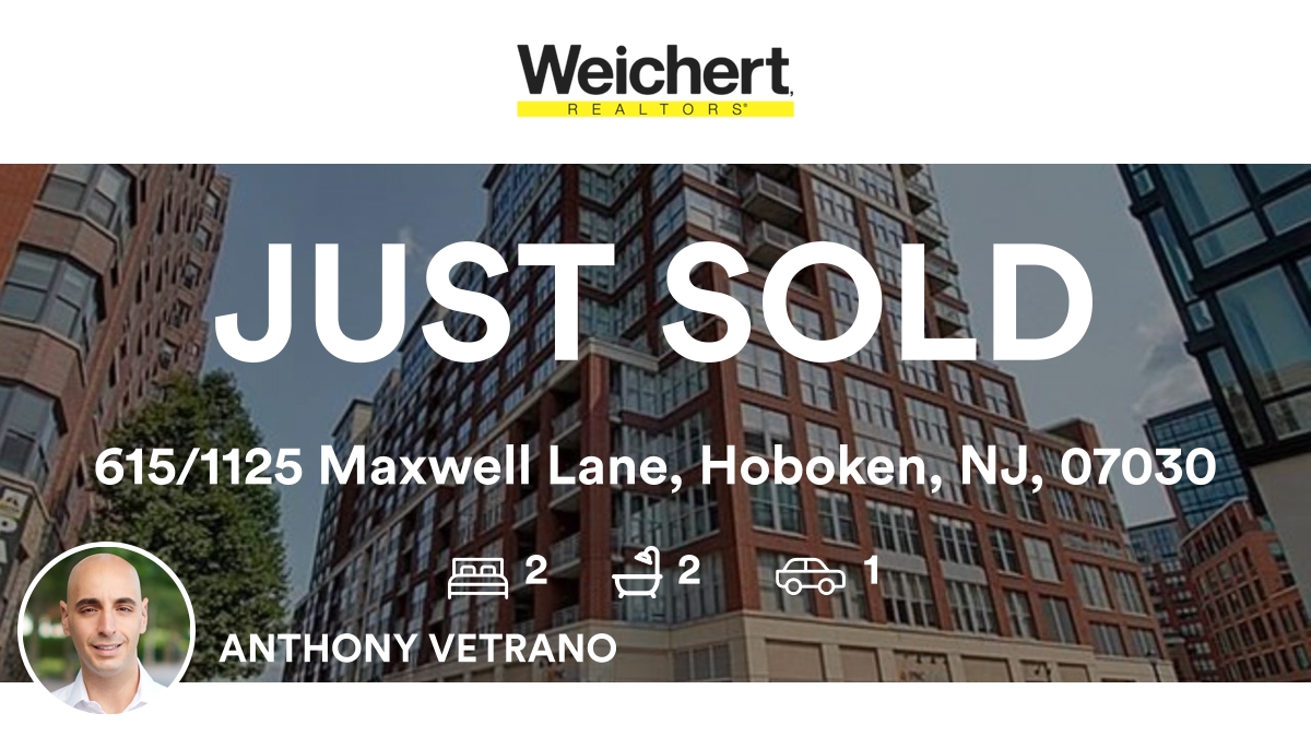 AnthonyJVetrano's tweet photo. 🛌 2 🛀 2 🚘 1
📍 615/1125 Maxwell Lane, Hoboken, NJ, 07030

My latest sale on RateMyAgent.
NJ 2076762
https://t.co/AIrzac6TUv

...
#ratemyagent #realestate https://t.co/vvb1ecBVG7