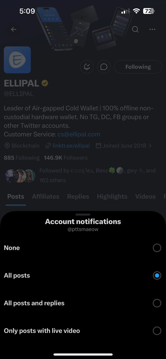 pttsmaeow's tweet photo. @ELLIPAL @ant_fun_trade Happy 8th anniversary, Ellipal! 🎉
Reaching this milestone shows real consistency over time. Wishing the team continued growth and success ahead, and nice to see a clean collab like this. Appreciate it.
#Ellipal8th #ANTFUN https://t.co/hdXPEkR7Z3