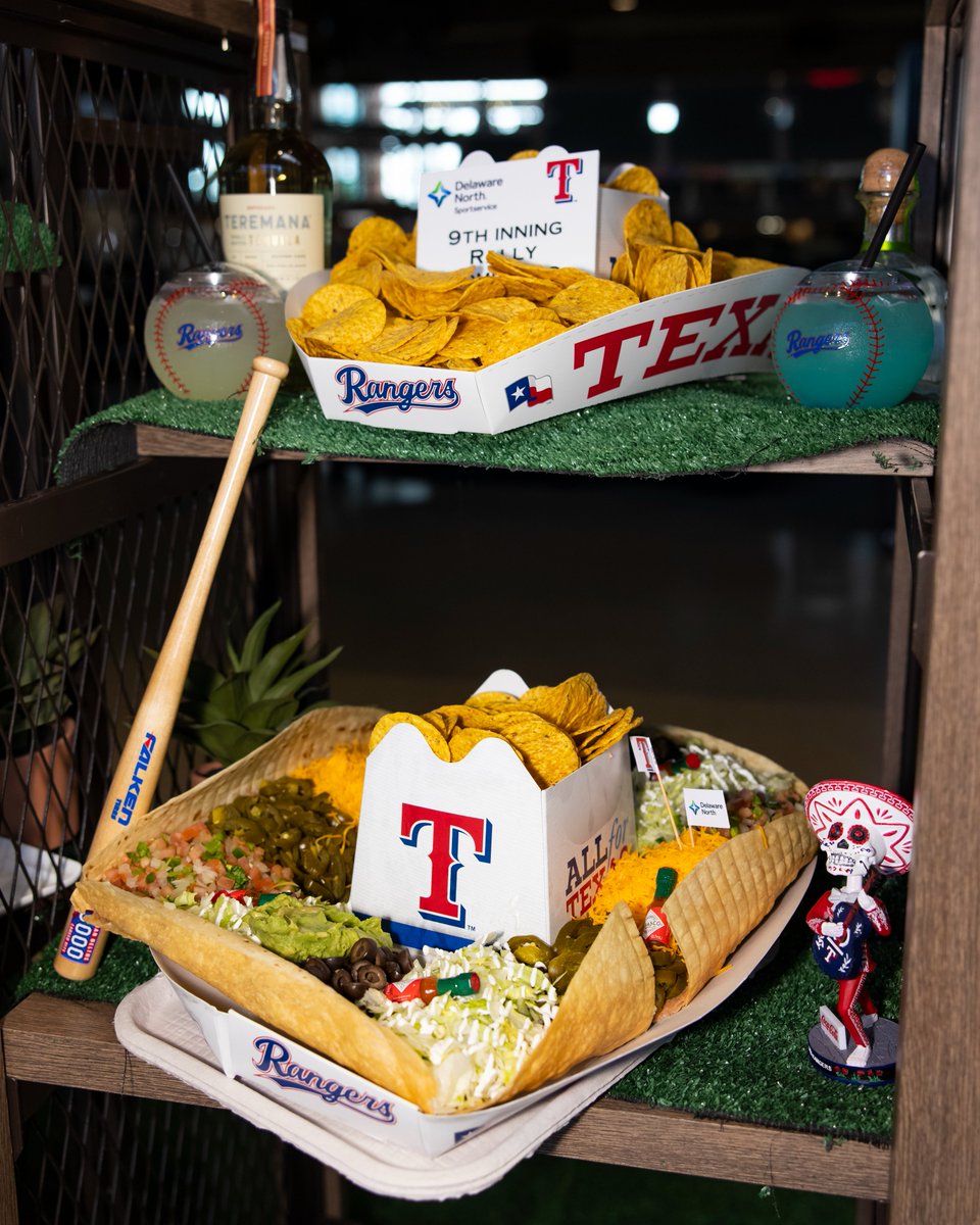GlobeLifeField's tweet photo. NEW SEASON, NEW MENU🌭🏟️  

Ladies and gentleman, your 2026 lineup of new menu items coming to Globe Life Field this season is here!  

Items include: 
🌮9th Inning Rally Sombrero 
🌭Elote Dawwg 
🥨Loaded Jalapeno Cheddar, Everything Seasoned, and Cinnamon Sugar Pretzels 
🍨Churro Helmet Sundae  
And so much more!