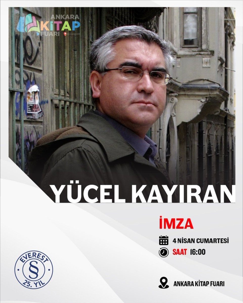 Ankara Kitap Fuarı, 4 Nisan Cumartesi, Saat: 16.