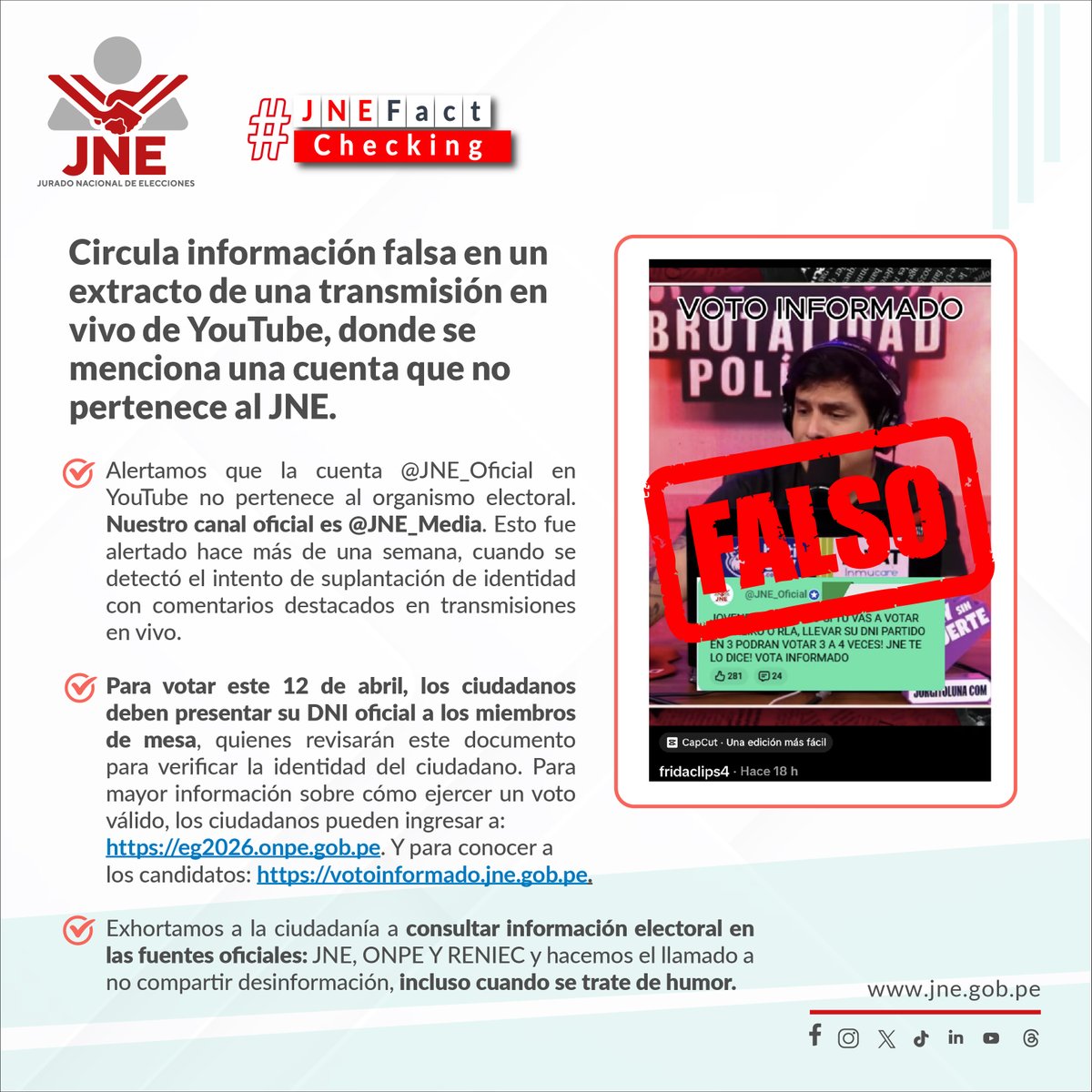 JNE Perú tweet media