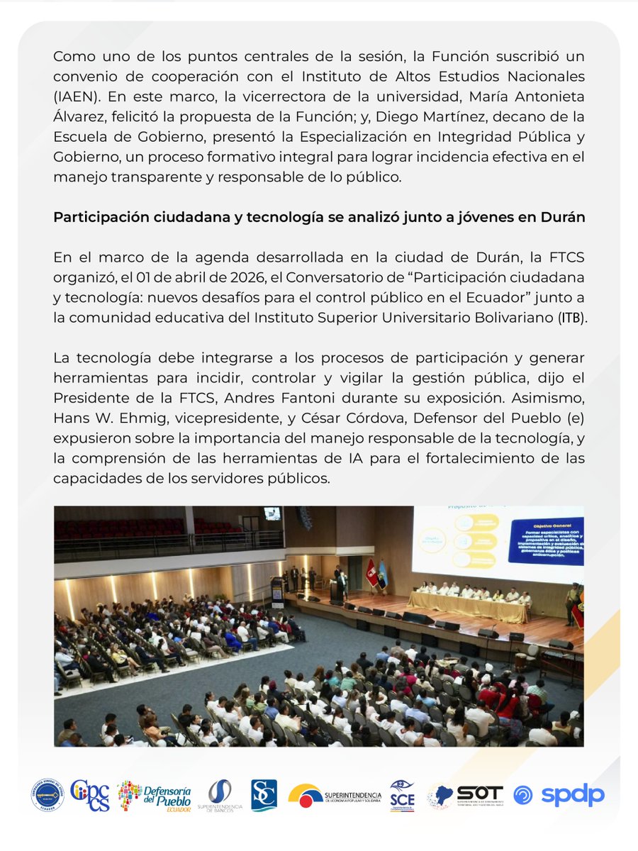 Función de Transparencia y Control Social tweet media