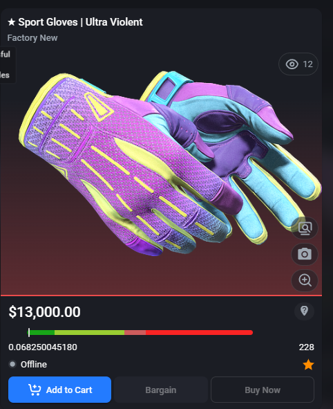 csbumps's tweet photo. Will these gloves ever actually sell for $13,000 though 👀🤔 https://t.co/IiAEnlQ9xj