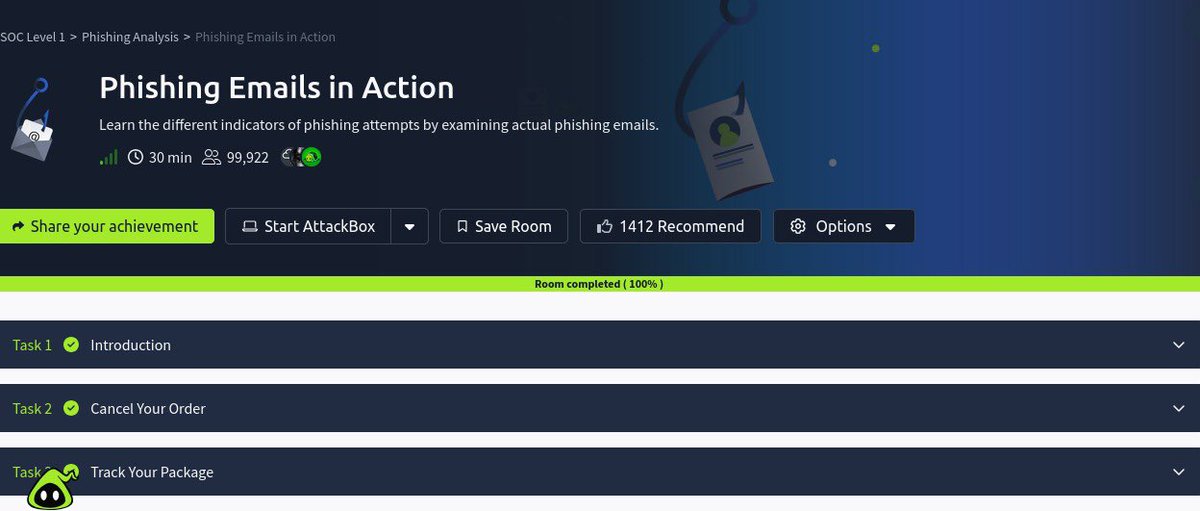 Bigops5's tweet photo. Day24oflearningcybersecurity
I worked through how phishing emails are crated and how attackers use them to trick users into clicking links.I also learned how to analyze these email by checking links and attachments that reveal they are malicious 
#day24oflearnigcybersecuriy https://t.co/13Knu1f3YA