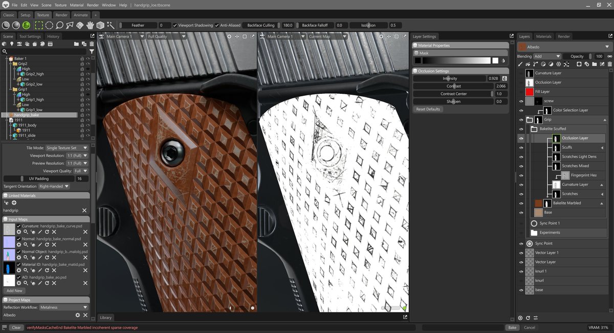 For a practical example, here I've put an inverted AO layer on the top ...