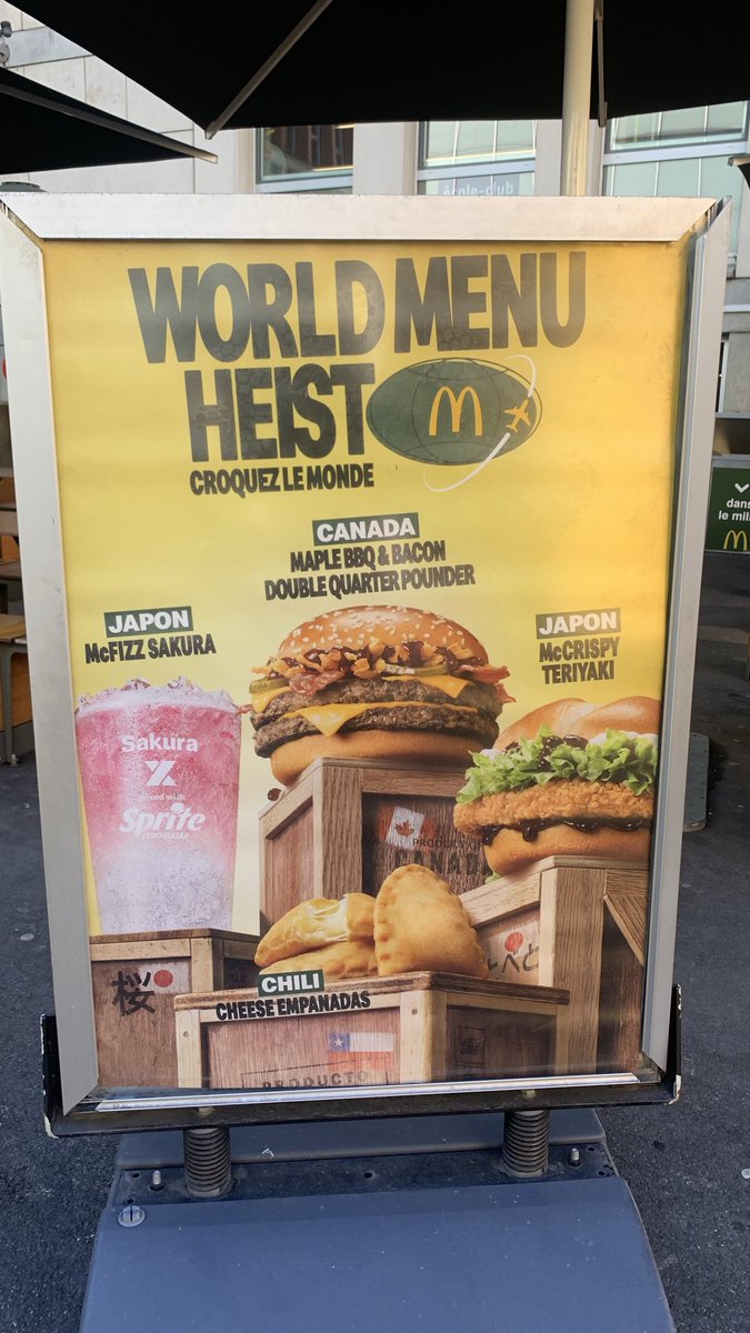 Nunca pensé que vería empanadas chilenas en un mcdonalds suizo 🇨🇱