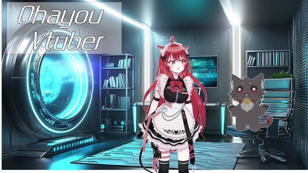 赫音ユリス🐿🐈‍⬛〖サイバー猫メイドVtuber〗5/2　4周年 tweet media