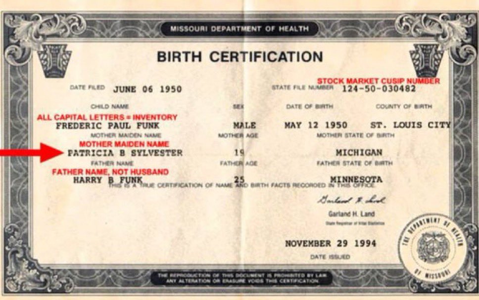 WHGrampa0's tweet photo. YOU WERE SOLD AT BIRTH: YOUR LIFE IS A SECRET TRUST FUND — AND THEY'VE BEEN CASHING OUT EVER SINCE

BOOM: Every human being in the U.S. has been turned into a financial asset the moment they’re born. Your birth certificate is a contract — not a record. The state converts your name into an ALL CAPS corporate entity and opens a secret Cestui Que Vie Trust in your name.

You are not the debtor. You are the asset.

The state claims ownership of your body, your labor, and your value. Your “Strawman” — the legal fiction in capital letters — is a ghost entity they trade behind your back. You are declared legally dead on paper — so they can hold your estate.

EVERYTHING IS PAID FOR WITH YOUR TRUST.

You buy a house? Your Trust already paid it.
You go to court? They pull 5 to 10 times the fine from your Trust.
You get arrested? That opens massive withdrawals — millions.

You’ve been double-charged your entire life. Every fine, every mortgage, every prison sentence — it all funds the system. And YOU are the cow they’ve been milking.

THE MORTGAGE LIE: The bank issues a loan, but immediately gets reimbursed from your Trust. Then you still pay back the “loan” with interest. That’s triple profit — all from your own hidden wealth.

THE CAR SCAM: You don’t own your vehicle. The state holds the Manufacturer’s Certificate of Origin. You get a pink slip. That’s not ownership — that’s a lease. The full price of your car was already pulled from your Trust the moment the sale was recorded.

THE STRAWMAN TRAP: Your name in capital letters isn’t you — it’s the corporate fiction that allows the state to move money under maritime law. It’s why court cases are filed under that name. It’s how they strip you of real rights and replace them with corporate ones.

PRISONS, TICKETS, GOVERNMENT JOBS — IT’S ALL ABOUT THE TRUST.
A single arrest triggers payouts from your estate.
Welfare programs aren’t generosity — they’re asset management.
Every government job connects to trust-based accounts — including doctors, teachers, police, and soldiers.

THEY TRADE YOU LIKE LIVESTOCK.
You generate wealth — but you’re not allowed to touch it.

You were born into slavery and didn’t know it. Until now.

You are a number. A contract. A barcode on a financial ledger. But the code has been cracked.

Knowledge is the key.
Ignorance is the prison.
WAKE UP. FIGHT BACK.
THEIR SYSTEM COLLAPSES WHEN YOU EXPOSE IT.

W.H.G
