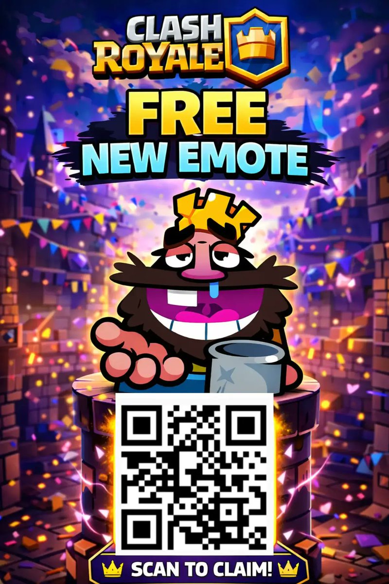 Benfica_Mistica's tweet photo. New Emote Clash Royale QR Code

#clashroyale https://t.co/yYoYvupJ6M