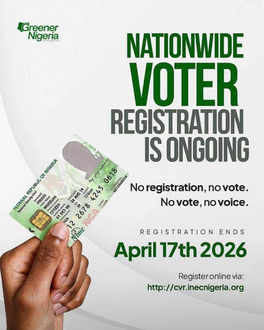 No dull o. You no register for PVC now, no complain when dem choose leader wey no send you tomorrow.