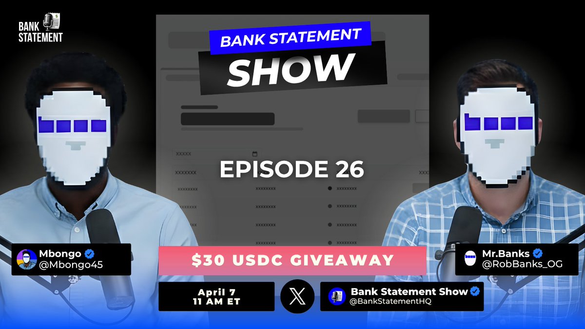 Bank Statement Show tweet media