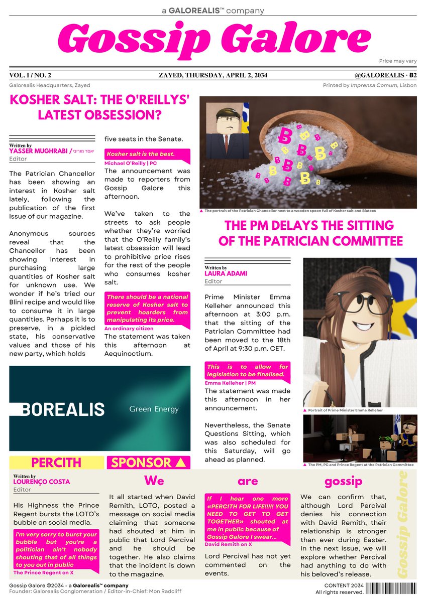 Galorealis's tweet photo. We are delighted to present the second issue of our magazine, which explores highly topical issues that are currently the talk of the town in the State of Greater Gaul.

Some of them feature:
@realMickOReilly
@GaulKelleher 
@davidremith https://t.co/zEmUwL6ut2
