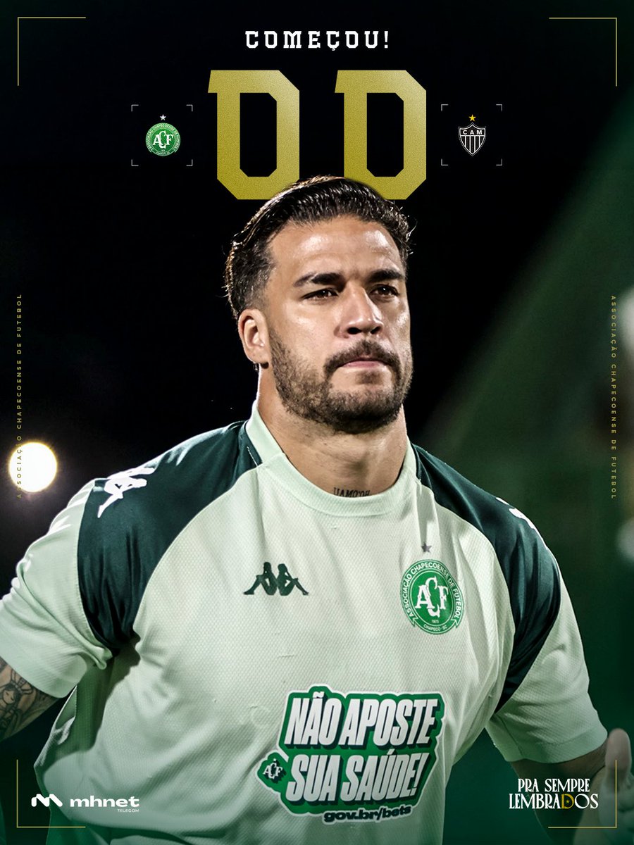 1' | 1T | EEEEEEEEESTÁ VALENDO! Bola rolando para a 9ª rodada da Série A do Brasileirão! 

Chapecoense 0x0 Atlético-MG 

#VamosChape #NósSomosAChape