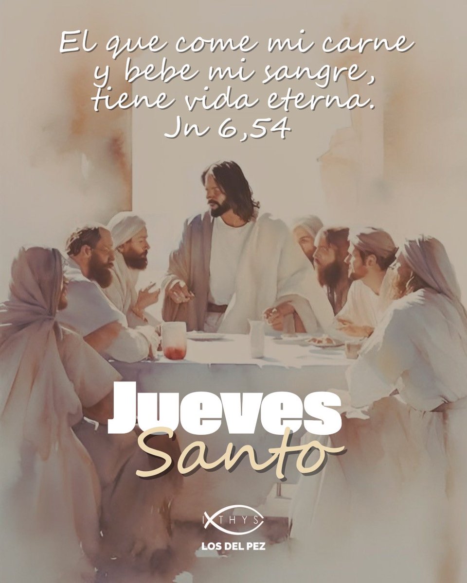 ixthys's tweet photo. #JuevesSanto 
Servir con amor y cantar con el corazón.
Recordamos que el verdadero camino es amar como Él nos enseñó.  
LOS DEL PEZ https://t.co/ipqEJMerK3