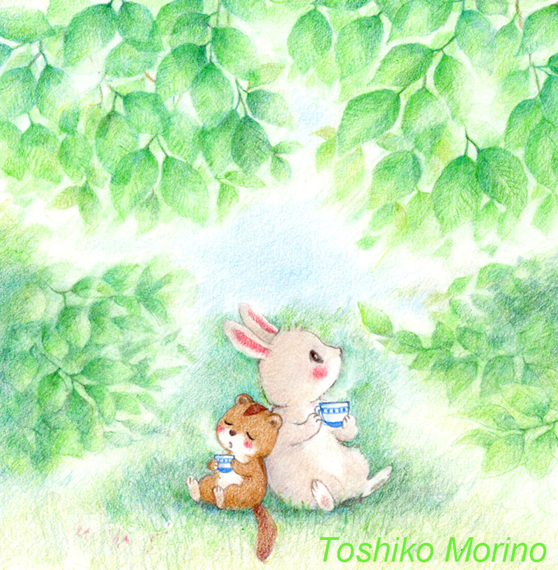 もりのとしこ＠色鉛筆画 tweet media