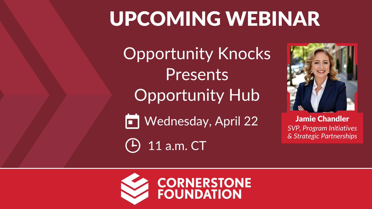 Sometimes, the most important member moments start with a simple conversation.

That’s why we’re excited to introduce Opportunity Knocks and invite you to an upcoming webinar on April 22.

👉 ow.ly/4sLx50YCC8t

#FinancialWellness #FoundationPartner