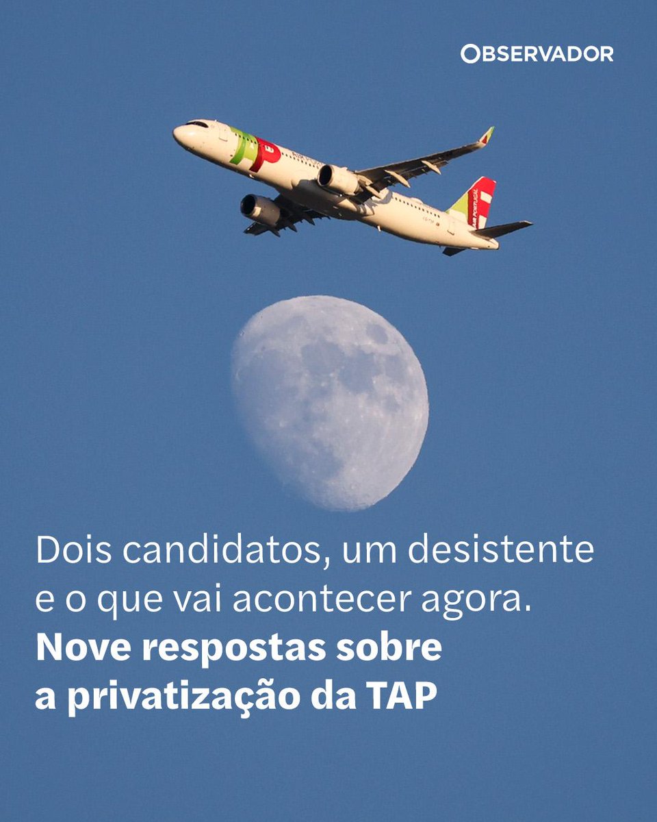 observadorpt's tweet image. Processo de privatização da TAP prossegue com dois concorrentes. Air France-KLM e Lufthansa estão empenhadas em avançar para a compra de uma posição minoritária da companhia. IAG só queria a maioria.

#TAP #ProcessoDePrivatização #Governo