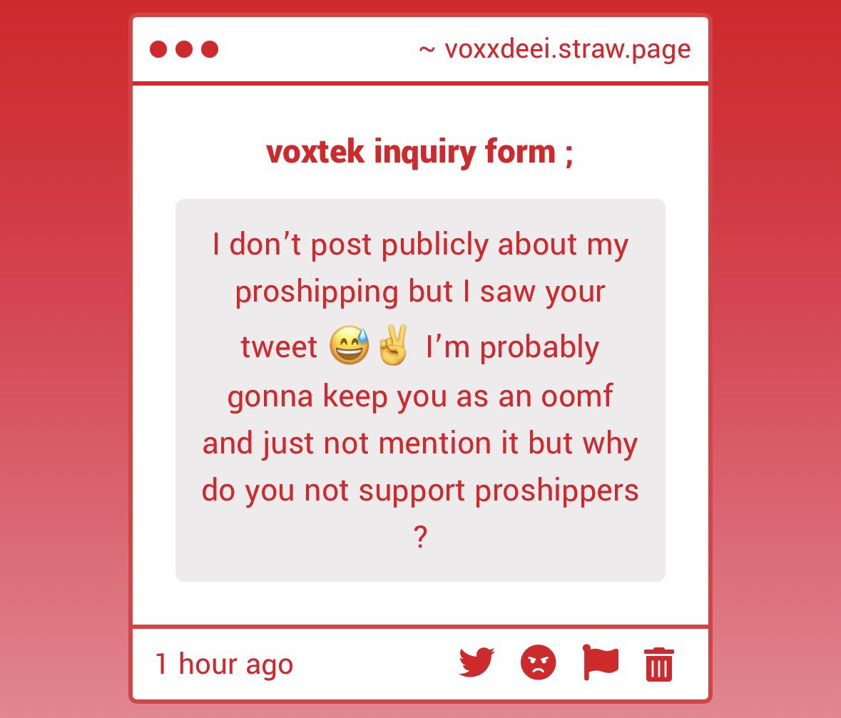 ive mentioned it multiple times before.

i dont want people who would probably romanticize my trauma on my page.

"gonna keep u as oomf" genuinely have at least some dignity and block me. i dont want to be oomfs with fucking pedophile and abuse x victim supporters.