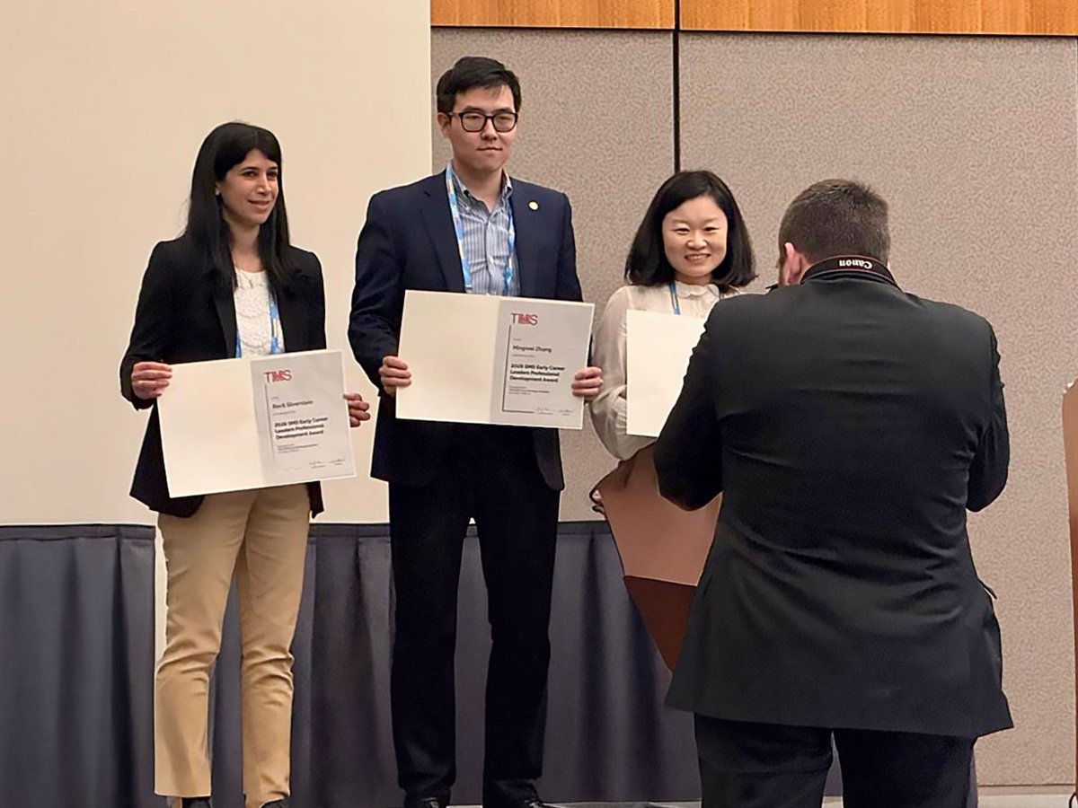 UFMSE's tweet photo. UF MSE’s Ravit Silverstein, Ph.D., earns a 2026 Early Career Leaders Award from The Minerals, Metals &amp; Materials Society 👏

🔗 https://t.co/382FXRHzXY 
#UFEengineering #MaterialsScience https://t.co/6v4hZRUPhv