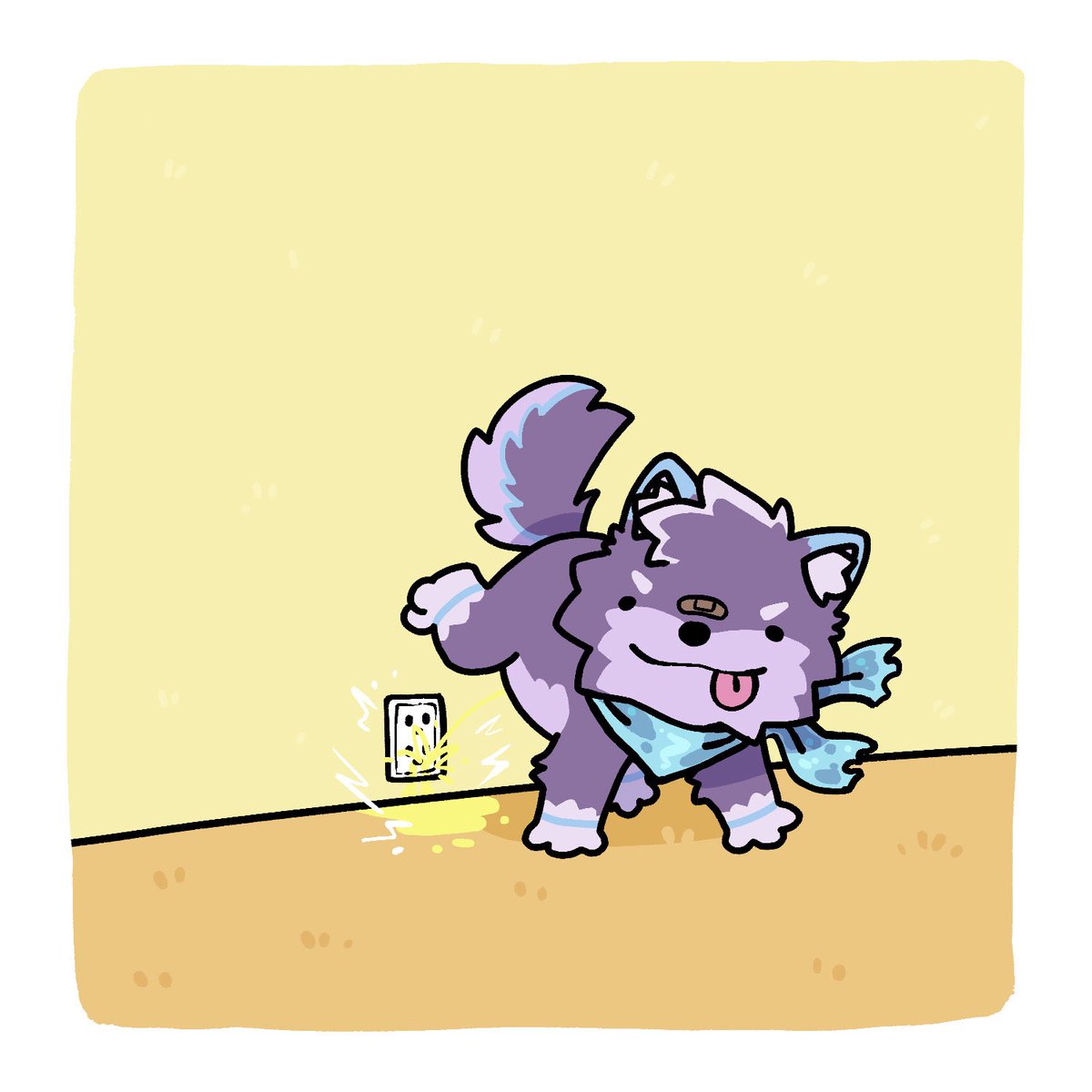 AsterStpz's tweet photo. Nooooo dumb doggy is peeing into the electrical socket!! Hehehehe 🫣 https://t.co/ANdtoExGMd
