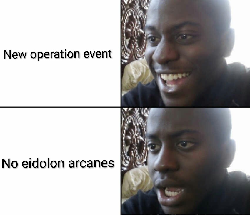 BladeDancer_OOC's tweet photo. @PlayWarframe The Ephemera are cool. But the event merchant doesn't have eidolon arcanes. https://t.co/XxyRHtTv1C