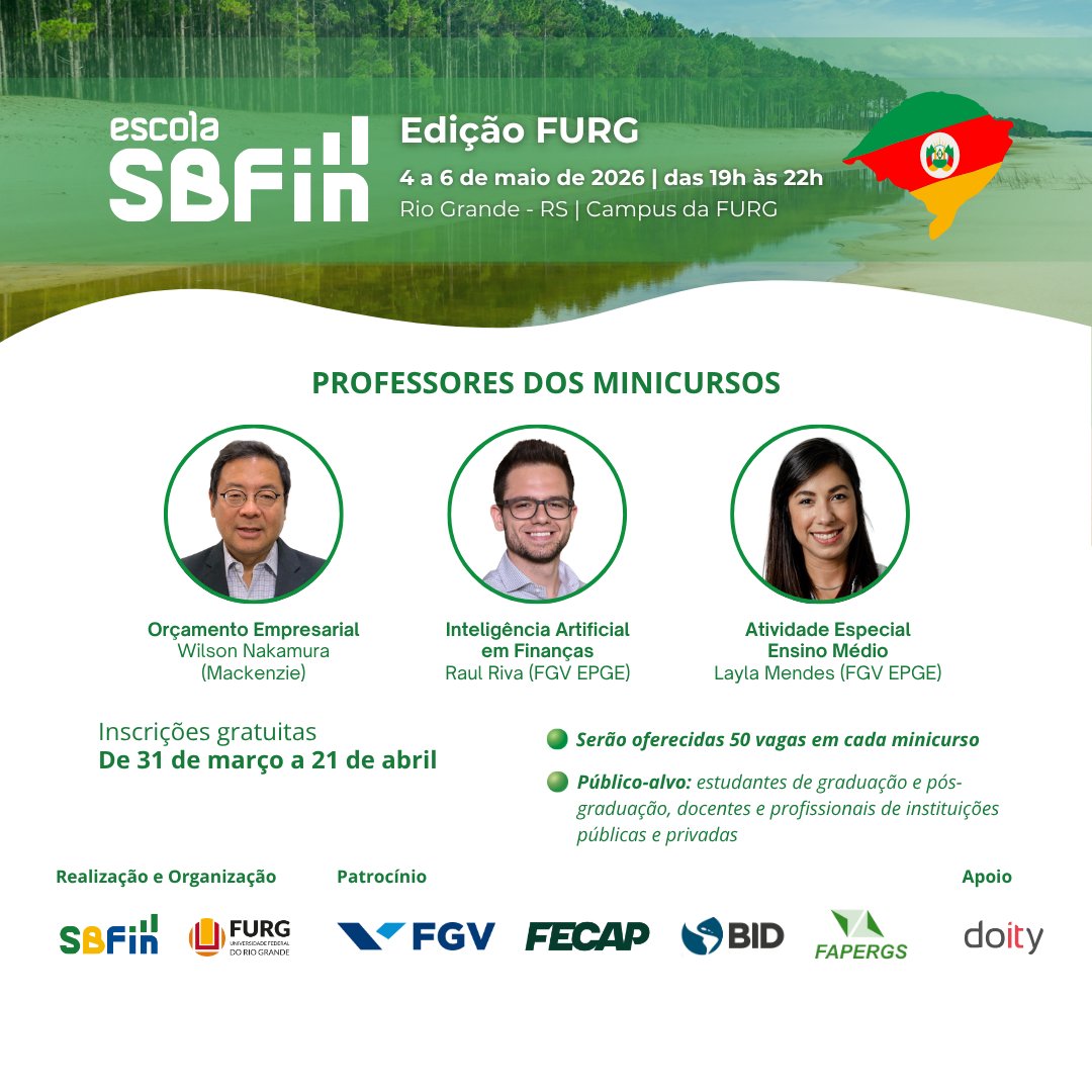 Sociedade Brasileira de Finanças (SBFin) tweet media