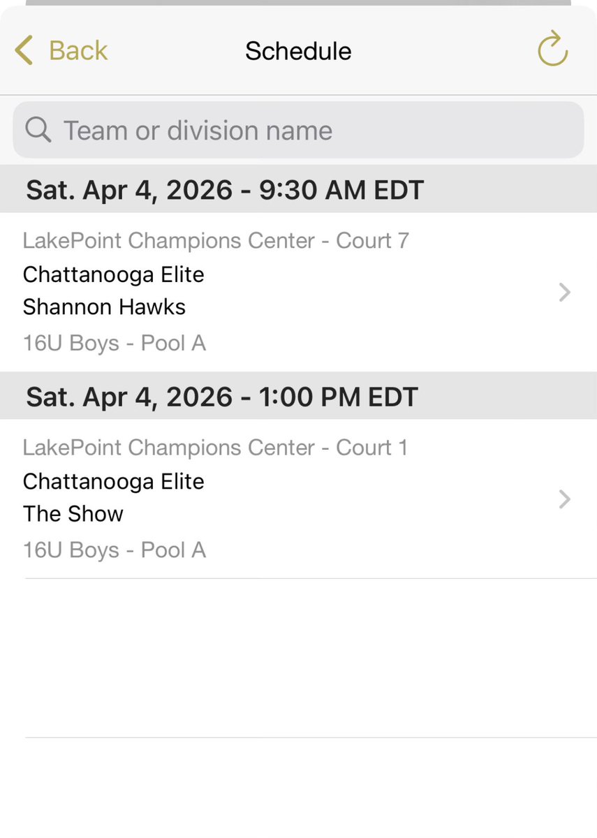 Chatt Elite 2029 AAU tweet media
