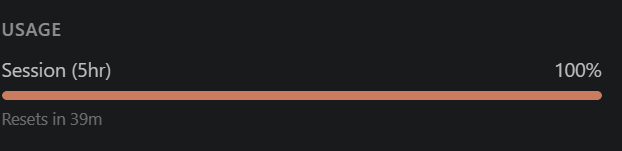 First time hitting Claude codes limit for my 5 hr session. Seen so many posts of people running out of limit on even higher plans I didn't think it was possible 😅 Am I a true vibe coder now?😂
