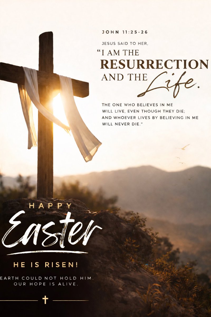 This is the moment.

Not just a celebration…
But a reminder of power, purpose, and resurrection.

The cross was not the end.
It was the turning point.

From defeat → to victory
From silence → to purpose
From death → to life

“He is not here. He has risen.” ~ Luke 24:6

This